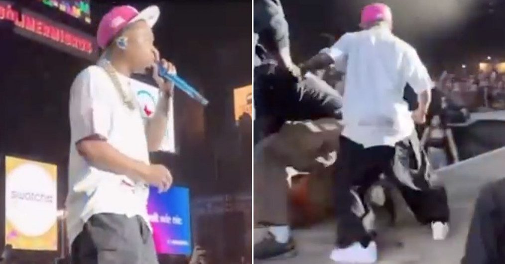 Roddy Ricch Kicks Fan After He Crashes Performance News All Rap News