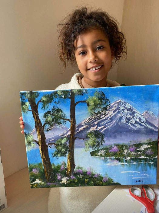 Kim Kardashian Slams Critics Over North West Painting